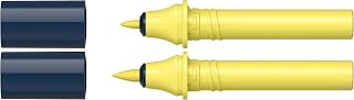Schneider 040 Paint-It Twinmarker - Cartuchos (punta redonda de 1,0 mm, tinta a base de agua, para uso en papel, >95% plástico reciclado), color amarillo