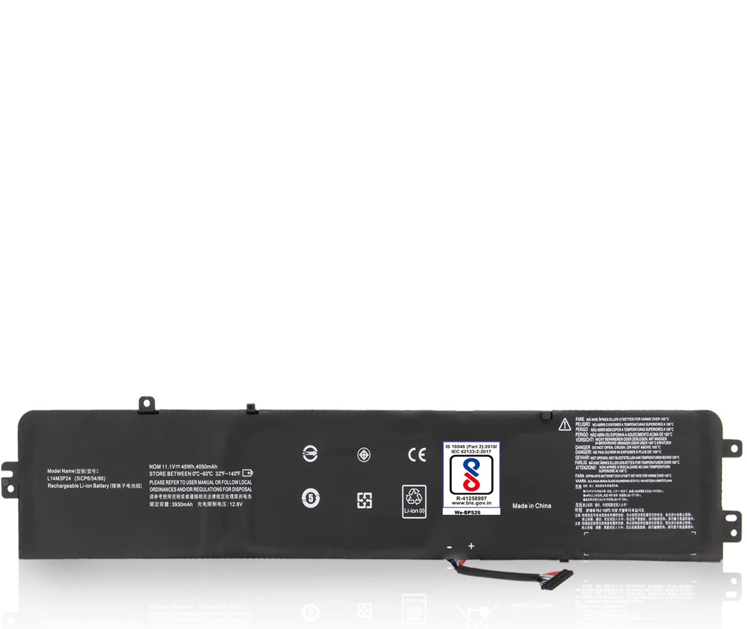 Wefly L14M3P24 Laptop Battery Compatible for Lenovo Legion Y520-15IKBA Y520-15IKBM Y520-15IKBN IdeaPad Y700-14ISK 700-15ISK 700-17ISK Series Notebook L14S3P24 L16S3P24 L16M3P24 Laptop Battery