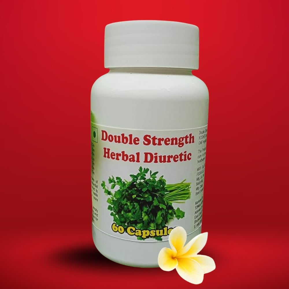 - DOUBLE STRENGTH HERBAL DIURETIC CAPSULES - 60 CAPSULES (GET 1 BOTTLE DOUBLE STRENGTH HERBAL DIURETIC 50ML DROPS FREE)