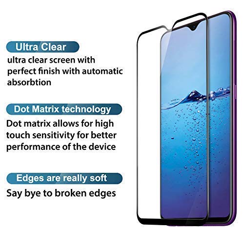 Image of Screen Protector for Oppo A12 / A11K (Black) Tempered Glass Edge-to-Edge 6D Screen Guard With Installation Kit