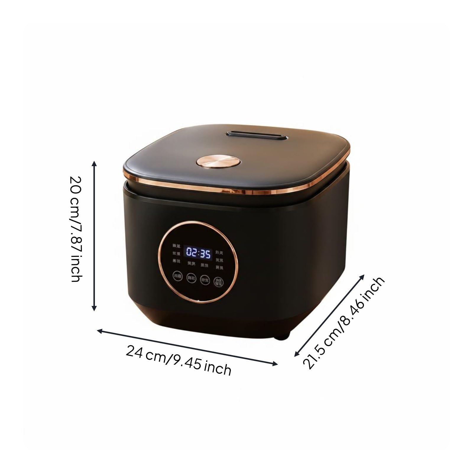 Olla Eléctrica Multifunción Vaporera Olla Programable Cocedor de Alimentos con Capacidad Compacta y Función Mantener Caliente Control Sencillo y, color to 2