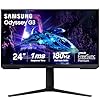 Samsung Monitor para juegos Odyssey G3 (G30D) de 24 pulgadas serie FHD, 1 ms, 180 Hz, AMD FreeSync, soporte ajustable, ecualizador negro, punto de objetivo virtual, modo protector de ojos, sin