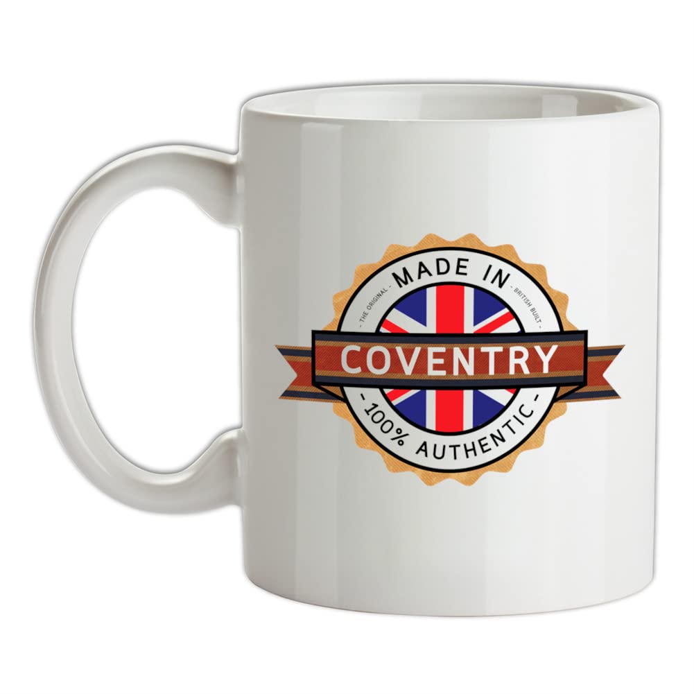 Made in Coventry 100% Authentic Flag - 10oz - Ceramic Mug for Coffee/Tea