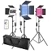 Produktbild Neewer 3er Pack 480 RGB LED Licht mit APP Steuerung Fotografie Videobeleuchtung mit Ständern und Tasche 480 SMD LED CRI95/3200K-5600K/Helligkeit 0-100%/0-360 einstellbare Farben