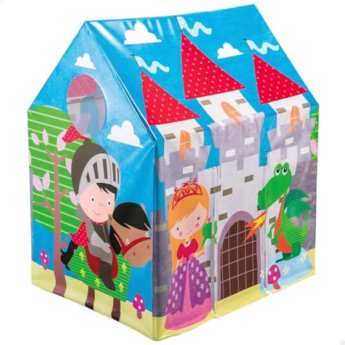 Intex Casita infantil de juegos, 95x75x107 cm, Diseño animales colorido, Varillas de...
