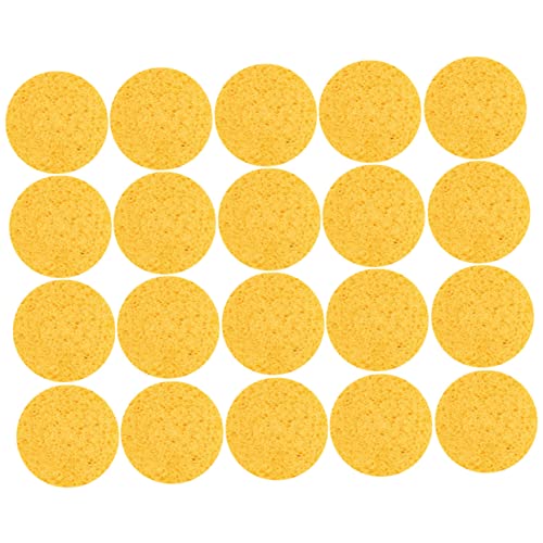 BESTYASH 20pcs Cellulose Makeup Removal Sponge Puff Soft Facial Powder Puff for for Daily Use and Skin Care