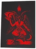 Baphomet Back Patch - Pentagram Demonic Serpent Devil Dragon Demon Evil Goat Mendes Skull Goat's Head Gothic Metal Occult Punk Satan Satanic Skeleton Voodoo Wicca Witchcraft Leviathan Cross Inverted