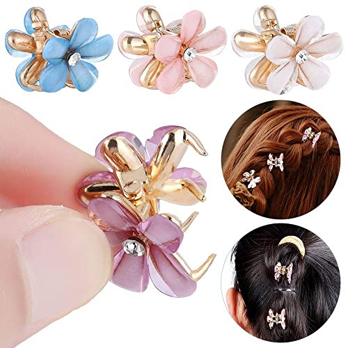 ANNA CREATIONS latest Korean fashion Style Flower Lock Hair Clip Pin mini Clutcher Hair Accessories set For Women And Girls (8 Pcs) - Image 5