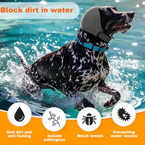 Hunde Ohrenschützer Mit Geräuschunterdrückung | Elastische Umwicklung Mit Schalldämmung - Elastischer Gehörschutz Für Hunde - Für Geräuschblockierung, Beruhigung, Winter, Baden, Trocknen,