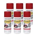 Rust-Oleum 280127-6PK Specialty Farm & Implement Spray Paint, 12 Oz, Gloss International Harvester Red, 6 Pack