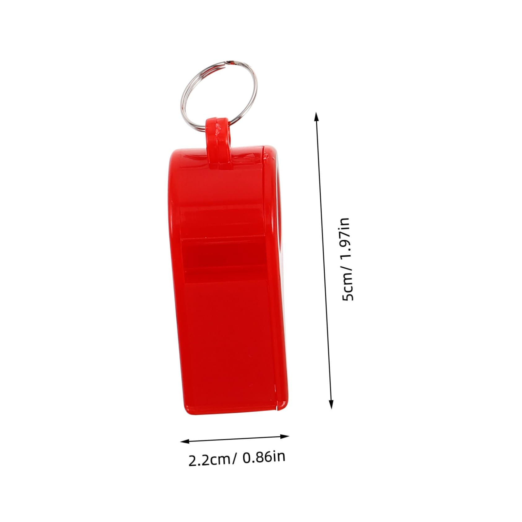 VANZACK Survival Whistles 2pcs Plastic Soccer Referee Whistles for Hiking Outdoor Safety Sports