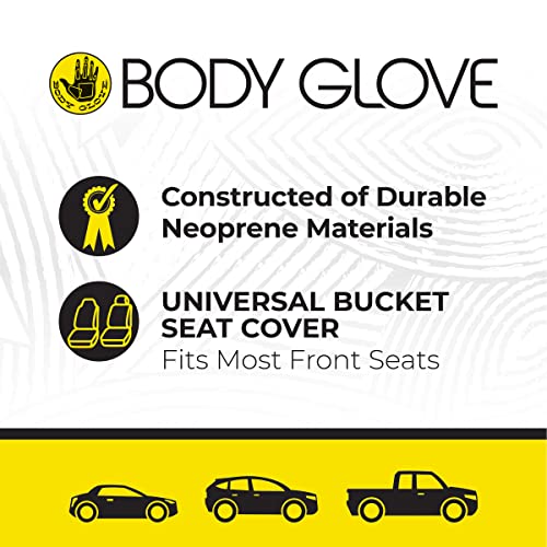Body Glove Bell 22-1-70331-9 Universal Bucket Seat Cover, Hyper Fit, Black #TOP2