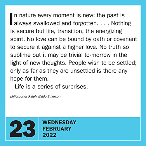 Workman 9781523513468 365 Smartest Things Ever Said! Page-A-Day Calendar 2022: An Inspiring Year Of Positivity thumb #10
