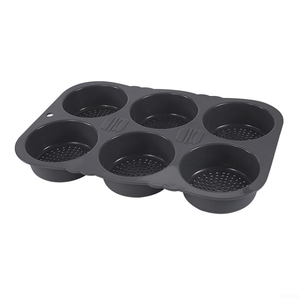 Molde de silicona antiadherente para panecillos y panecillos caseros, color gris, 34 cm