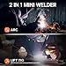 Imagen de HITBOX Soldador Inverter Ultra Mini 2 en 1 ARC con Lift TIG