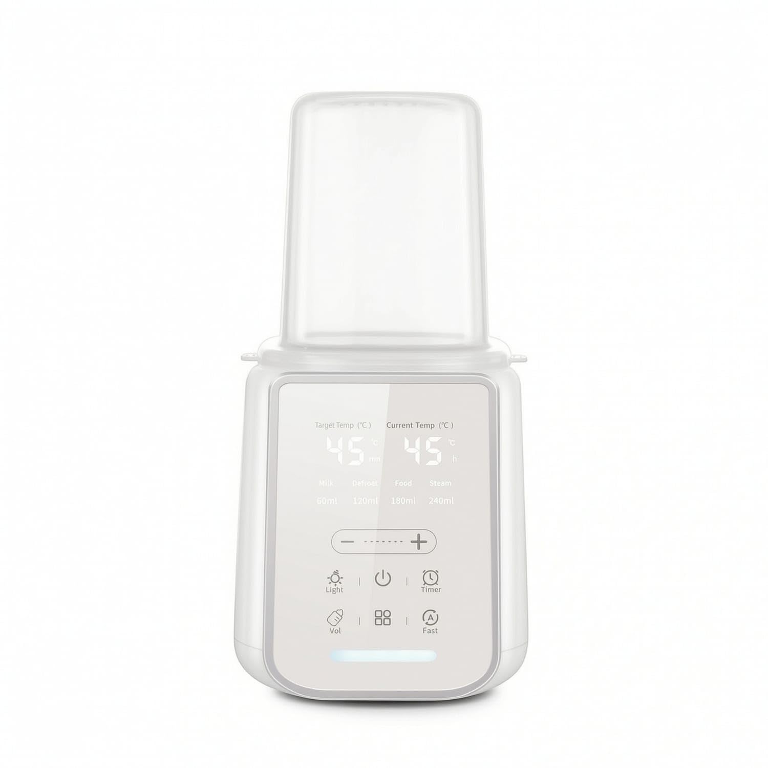 Touch-Control Baby Bottle Warmer with Digital Display Compact Bottle Warmer with Clear Cover Electric Keep Warm for Parents, Infants, Nursery, Kitchen, Us 110V-picture-48