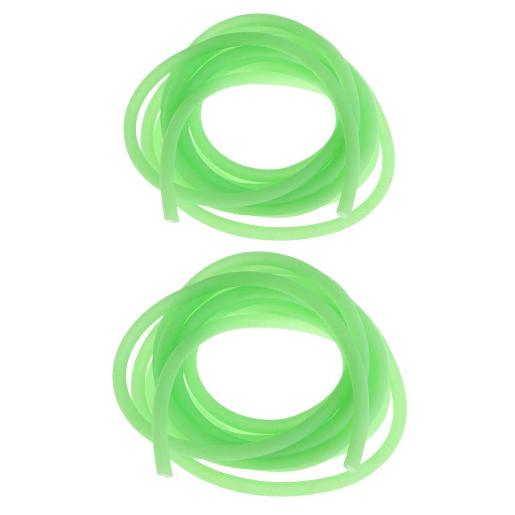 Luminous Anti Tangle Rig Tubes Tubing 2M Rig Sleeves DIY Tackle Deep Sea Fishing 2pcs