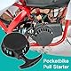Einfacher Seilzugstarter für Pocketbike, Aluminiumlegierung Mini-Motorrad-Quad-Zündung Arbeitserleichternder Seilzugstarter für 2-TaktATV-Dirtbike-Kinderfahrrad