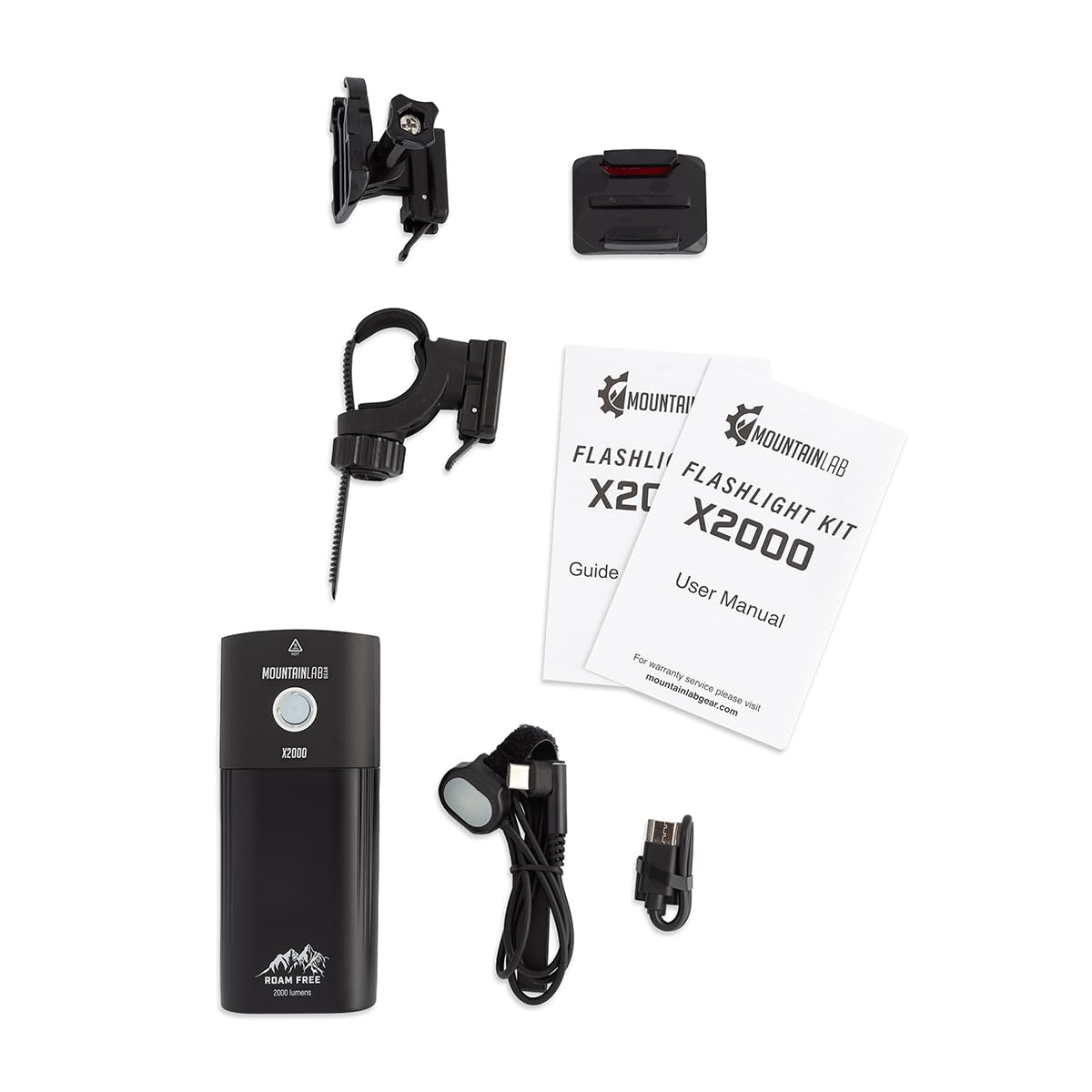 Mountain Lab X2000 Flashlight Kit – 2000 Lumen High-Performance