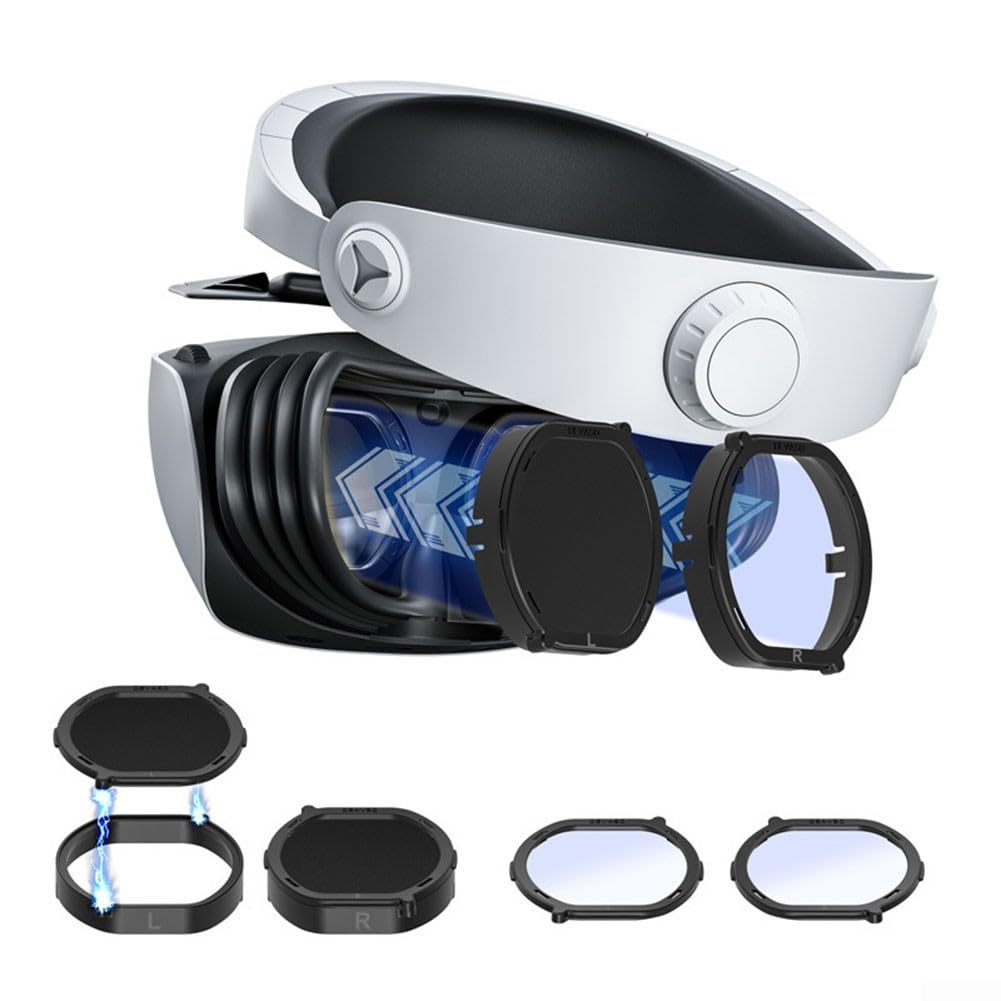 Verres de prescription compatibles PS VR2 avec coque magnétique et fonction anti-lumière bleue pour un confort de jeu