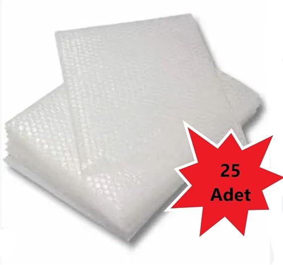 Balonlu Patpat Tabaka, 30cm x 30cm Ebatlarında Kesili Baloncuklu Koruyucu Tabaka 25 Adet