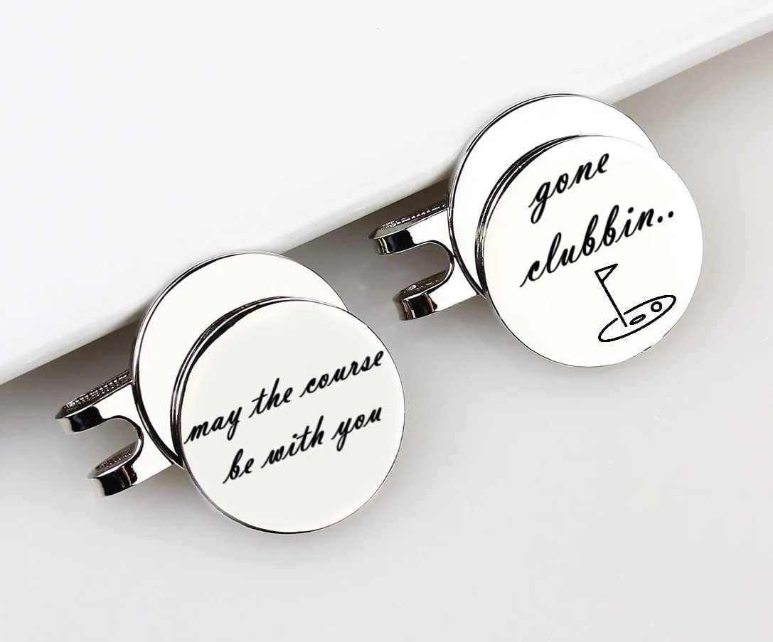 Personalized Golf Ball Marker with Hat Clip to Give As Gifts for Golf Enthusiast - Golf Gifts for Golfers Dad and Groomsmen