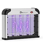 Lampe Anti-Moustiques Électrique 4200V, avec Double Onde UV 365+395nm - Piège à Moustiques et Mouches sans Produit Chimique, Inodore, Insecticide Électrique pour Intérieur