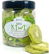 Kiwi lyophilisés tranchés-100% italiens-Snack desserts sans sucre ajoutés-fruits frais lyophilisé...