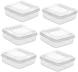 Housoutil 6pcs Cheese Container and Butter Boxes for Kitchen Storage