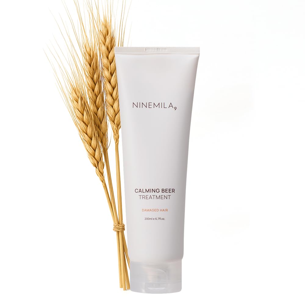 NINEMILA Protein Hair Treatment Conditioner | Calming Beer™ Complex with Beer Yeast, LPP Protein & Hydro Collagen | For Dry, Frizzy & Damaged Hair (200ml)