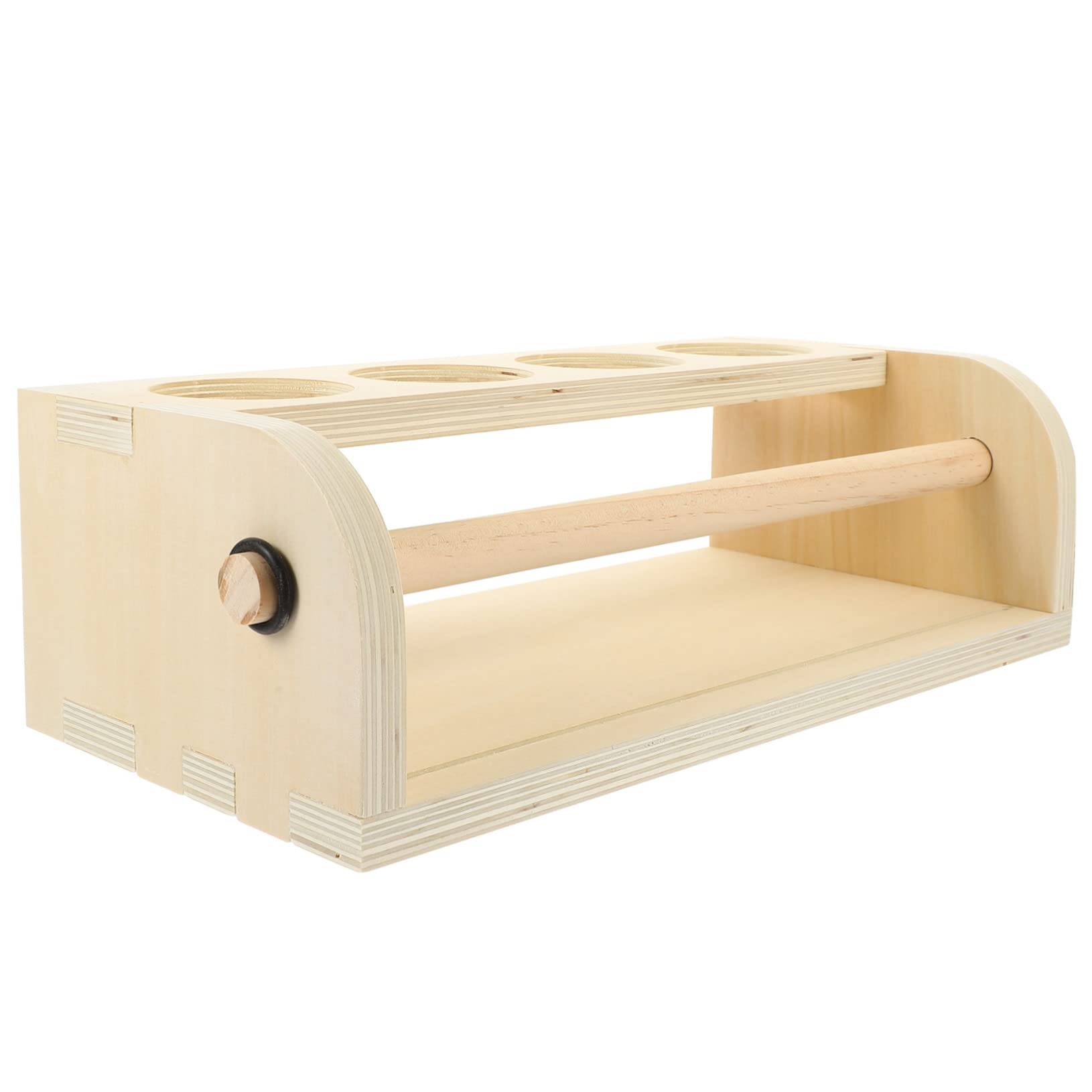 NUOBESTY Rollo Caballete De Arte Soporte De Papel De Desplazamiento De Escritorio Caballete De Dibujo Titular De Papel De Pergamino Madera Sujetador De Papel Almacenamiento Niño