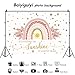 Baiyiguiyi 7x5ft Rainbow Backdrop, Boho a Little Ray of Sunshine is Almost Here Baby Shower Backdrop for Girls Party Decoration Banner Photography Background, Photo Booth Props