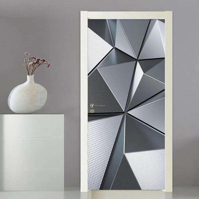 Papier peint de porte moderne 3D pour relooker un réfrigérateur ou une garde-robe