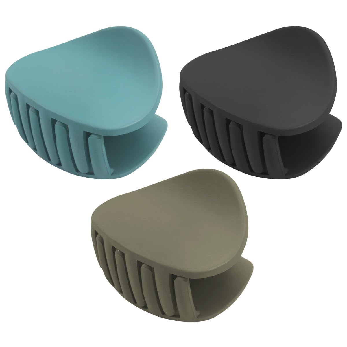 Mecool 3 Pcs Triangle Hair Claw Clips for Women: Non Slip, Strong Hold, Elegant Design, Perfect for Thick & Curly Hair, Gift Set