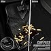 CAR PASS Universal Car Floor Mats & Cargo Liner Full Set, Waterproof Anti-Slip Rubber Trim to Fit Trunk Mats All Weather Protection Fit Car SUV Sedan Coupe Vehicle Automotive 5 Pieces, S-M Size Black