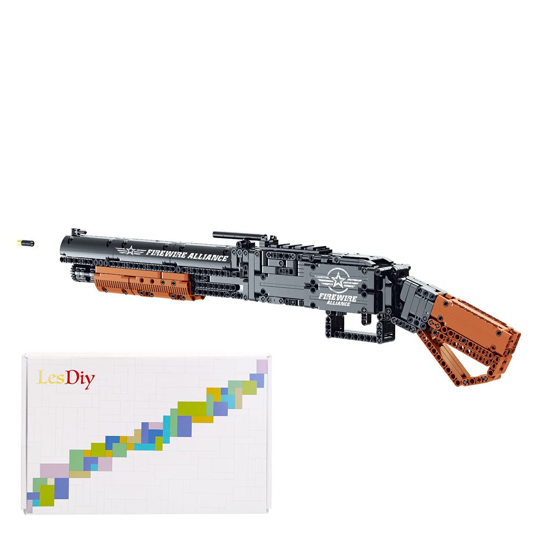 Lingxuinfo Simulation Shotgun Weapon Building Bricks Toy 791++ Pieces, Educational Construction Toys Compatible with Lego