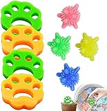 ✔ 【PAKET ENTHÄLT】 Sie erhalten 8 Tierhaarentferner für die Wäsche (4 Tierhaarentferner, 4 Wäschebälle), die die Wascheffizienz verbessern und ein Verknoten der Kleidung verhindern können.