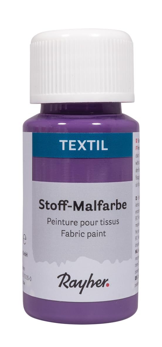 Rayher Textil Fabric Paint, Acrylic Paint, 50 ml, Lavender, 35062312