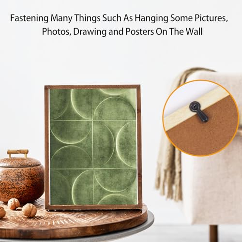 Image of OPASYO Metal Picture Frames Turn Button Fasteners,120 PCS Picture Framing Supplies with 120Pieces Screws,Picture Frame Backing Clips for Hold Photo Picture Poster Painting in Frame Picture (Black)