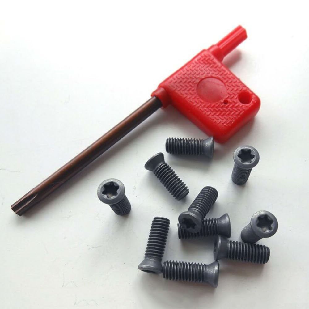 Set di viti per utensili per tornio, inserti in metallo duro, 20 viti Torx M2 M5 (M4 x 10)