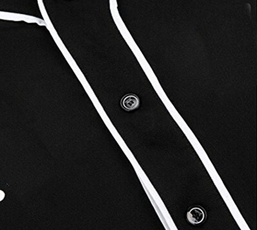 Babyhealthy Mens Womens Blank Baseball Jersey Button Down Shirts Hip Hop Hipster Sports Uniforms #TOP2