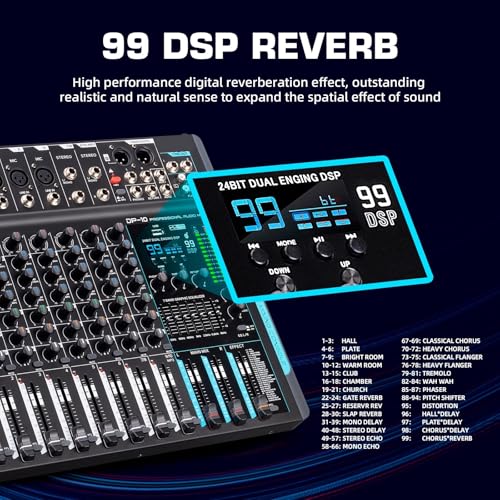 Mélangeur audio 10 canaux DP-10 pour corriger les sons plats - 3