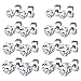 JewelrieShop Clear CZ Stud Earrings for Women Hypoallergenic Surgical Stainless Steel Cubic Zirconia Earring Studs for Ears Jewelry (8 Pairs, 4-8mm Clear CZ, 6 Prong)