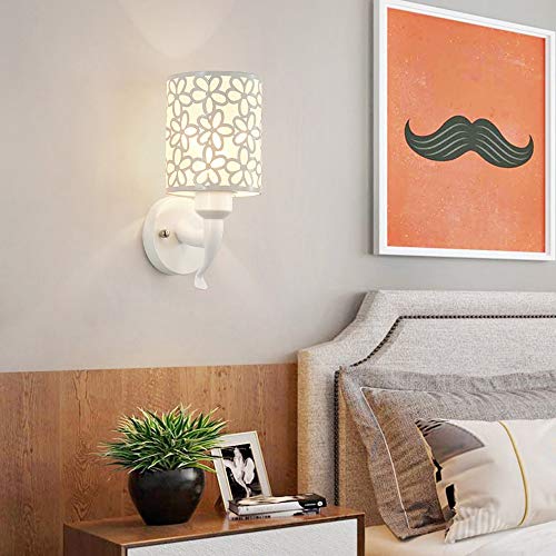 Aplique de pared cromado con diseño hueco moderno para iluminar el dormitorio y pasillo 5