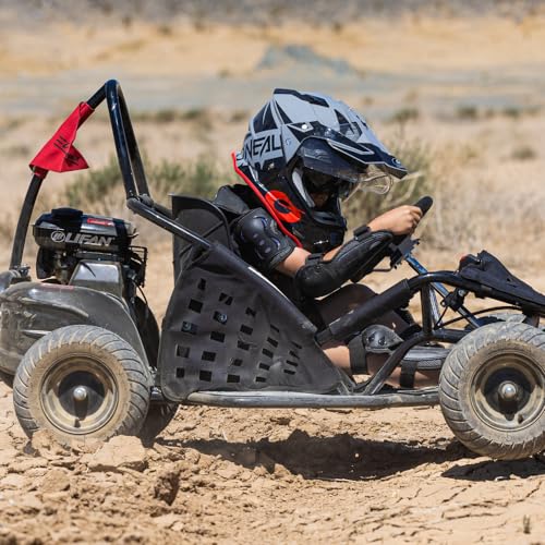 HOVER HEART 79cc 4-Stroke Gas Go Kart, 2.5HP Off Road GoKart EPA Approved with Steel Tubular Frame, Seat Belt, 13 inch All-Terrain Tires for Kids and Teens (Red)