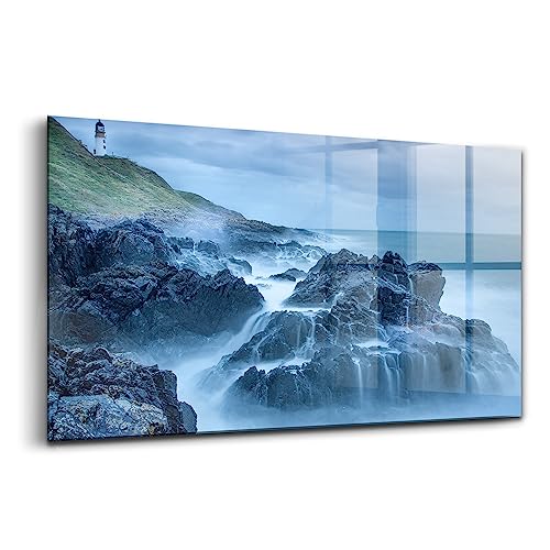 Phare verre d'art premium Wallfluent pour une décoration murale intérieure élégante