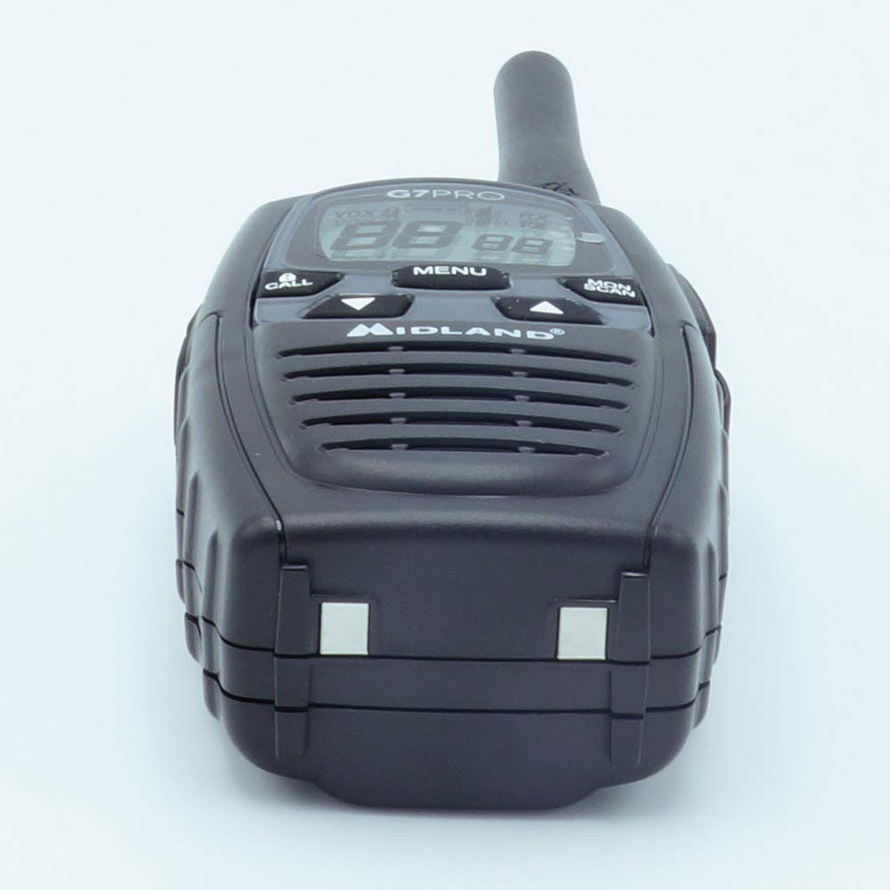 Midland G7 Pro C1090.14, Radio Transceiver Walkie Talkie Dual Band 8 Kanałów PMR446 i 69 Kanałów LPD, 4 Baterie Ładowalne Ni-MH AA 1,2V/1800 mAh, Ładowarka i Klips Pasek