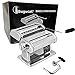 Produktbild Bugucat Nudelmaschine Pasta Maker, Edelstahl Frische Manuell Pasta Walze Maschine Cutter mit Klemme für Spaghetti Nudeln Lasagne Pastamaschine Einfache Bedienung und Reinigung