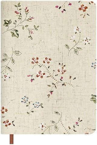 Floral Journal,B6 Notebook,Linen Hardcover Journals, 5"x7"Noteboo...