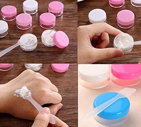 Dnhcll 100Pcs Translucent Makeup Frosted Tip Spatula Cosmetic Mask Spatula For Mixing And Sampling,Disposable Mask Stick Cream Mixing Spatulas Spoon Makeup Cosmetic Make Up Tools #TOP5